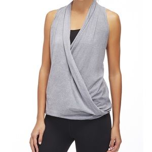 XS Fabletics Aruba Wrap Top in Gray